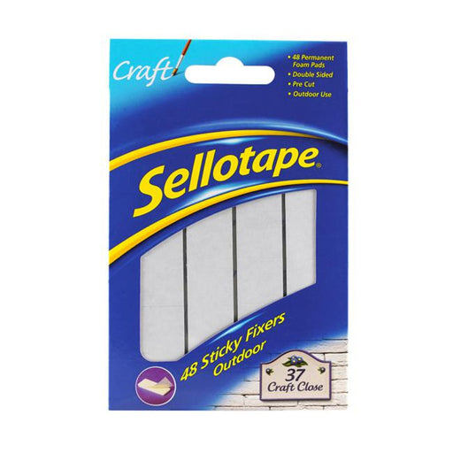 Sellotape Sticky Fixer Pads Outdoor 48 Pack-Marston Moor