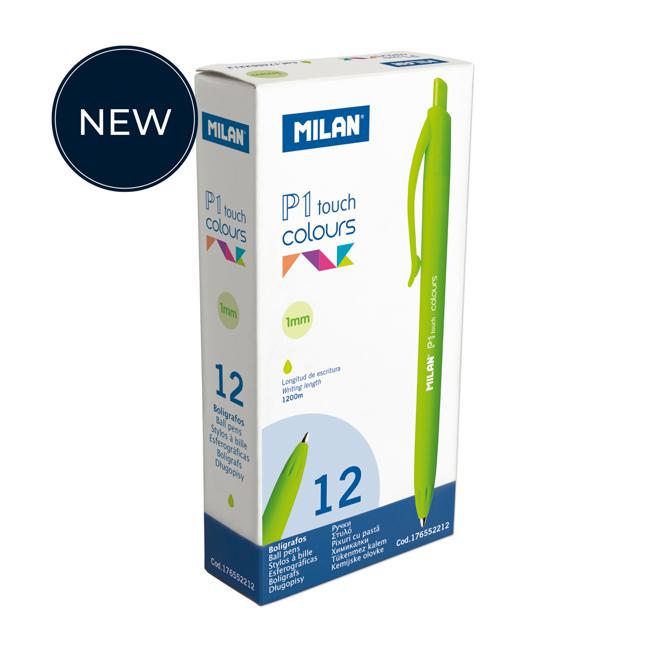 Milan P1 Touch Colours Ballpoint Pen Light Green-Marston Moor