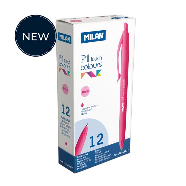 Milan P1 Touch Colours Ballpoint Pen Pink-Marston Moor
