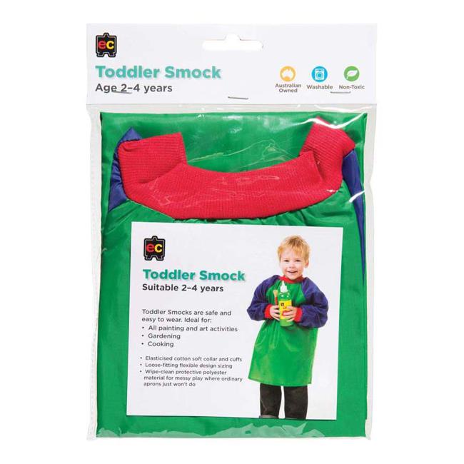 EC Smock Toddler 2-4 Year Green And Blue