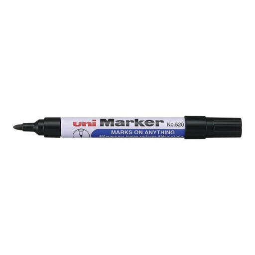 Uni Permanent Bullet Tip Marker Black 520-Marston Moor