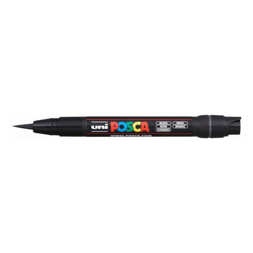 Uni Posca Marker 0.1-10.0mm Brush Tip Black PCF-350-Marston Moor