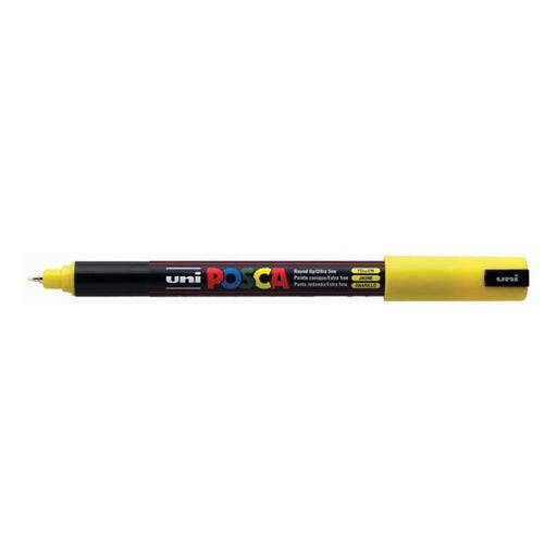 Uni Posca Marker 0.7mm Ultra-Fine Pin Tip Yellow PC-1MR-Marston Moor