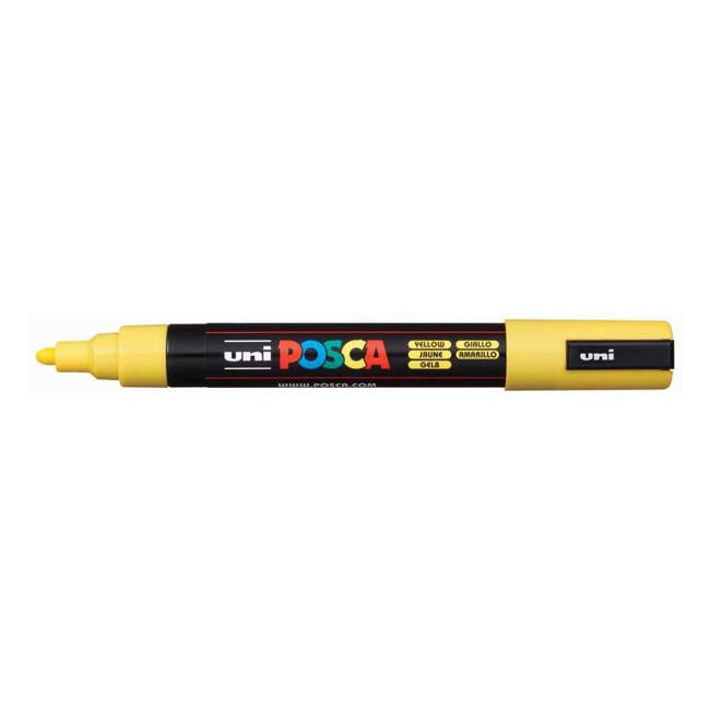 Uni Posca Marker 1.8-2.5mm Med Bullet Yellow PC-5M-Marston Moor