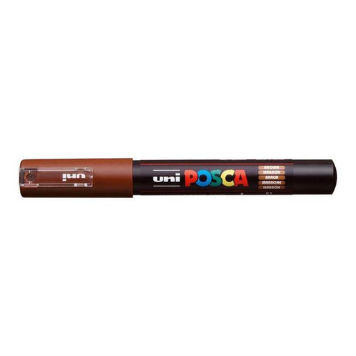 Uni Posca Marker 0.7mm Ultra-Fine Round Tip Brown PC-1M-Marston Moor