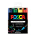 Uni Posca Marker 8.0mm Bold Chisel 4 Pack Asstd PC-8K-Marston Moor