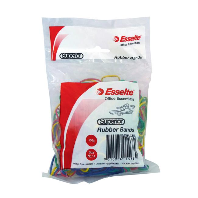 Esselte superior rubber bands assorted