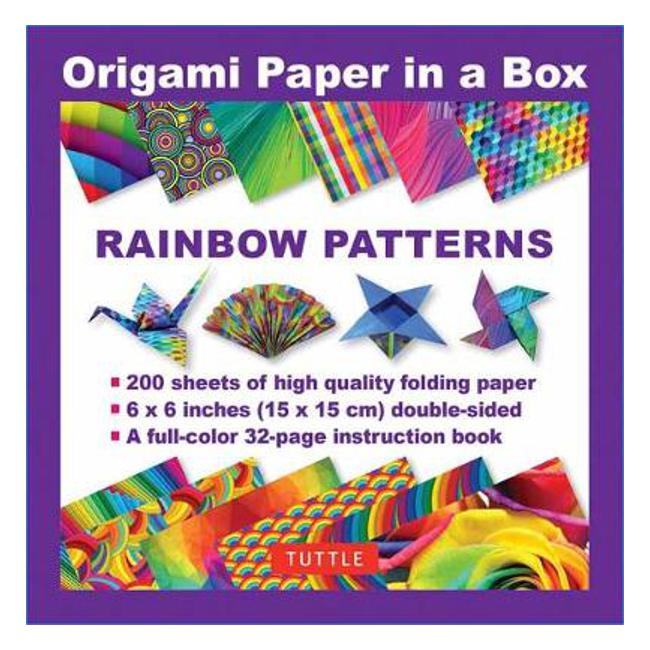 Origami Paper in a Box - Rainbow Patterns.-Marston Moor