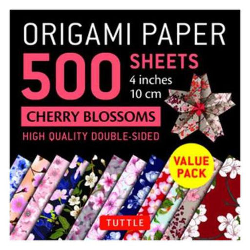 Origami Paper 500 sheets Cherry Blossoms 4" (10 cm): Tuttle Origami Paper: High-Quality Double-Sided Origami Sheets Printed with 12 Different Patterns-Marston Moor