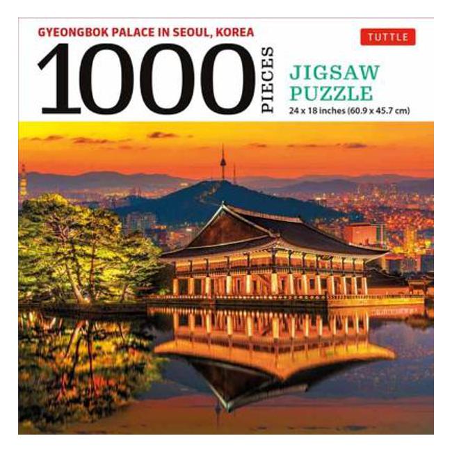 Gyeongbok Palace in Seoul Korea - 1000 Piece Jigsaw Puzzle: (Finished Size 24 in X 18 in) - Tuttle Publishing