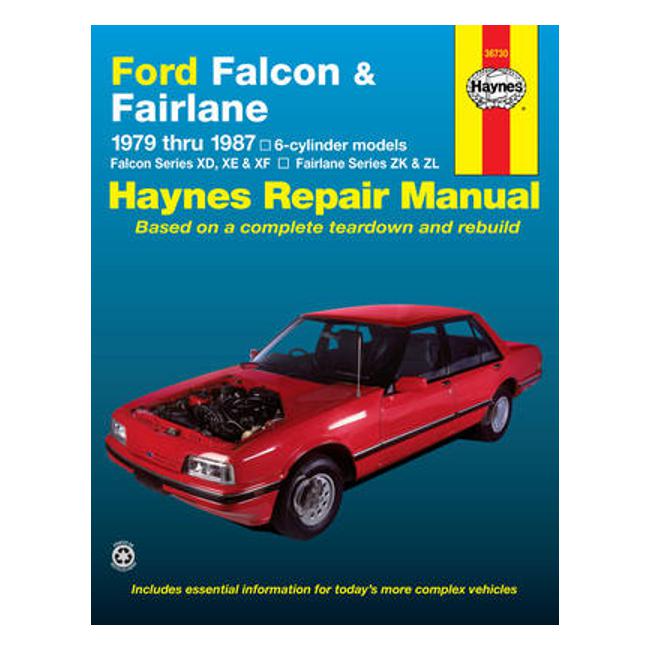 Ford Falcon XD, XE, XF/Fairlane ZJ, ZK, ZL 1979-1987 Repair Manual - Haynes