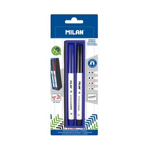 Milan Magnetic Whiteboard Eraser With Markers-Marston Moor