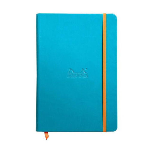 Rhodiarama Hardcover Notebook A5 Blank Turquoise-Marston Moor