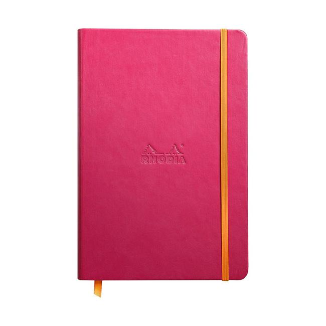 Rhodiarama Hardcover Notebook A5 Lined Raspberry-Marston Moor