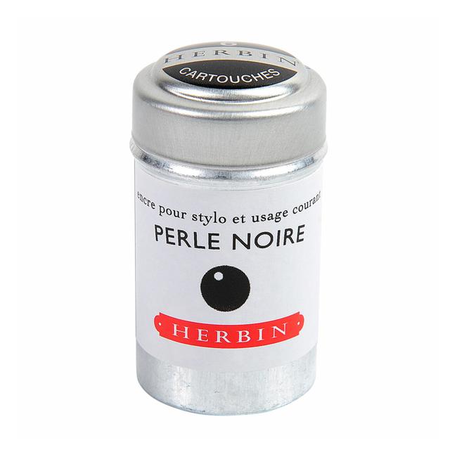 Herbin Writing Ink Cartridge Perle Noire Pack of 6