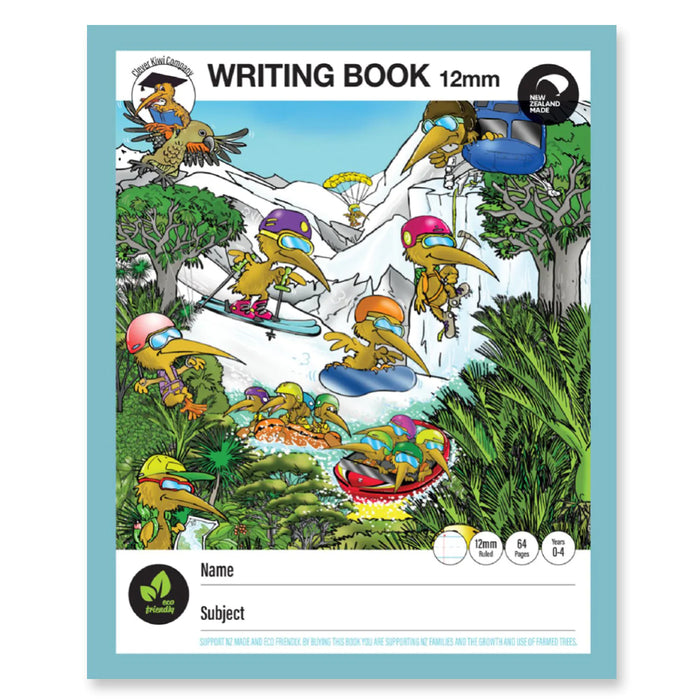 Clever Kiwi Writing Book 12mm