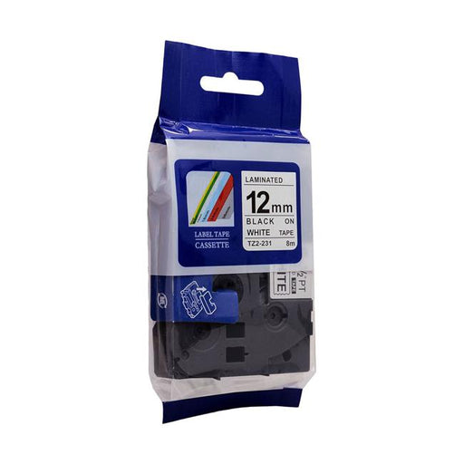 Icon Compatible Brother TZ Tape 12mm Black on White - Marston Moor