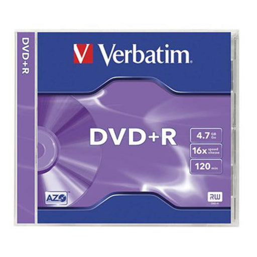 Verbatim Datalifeplus (Azo) Dvd+R 4.7 Gb Jewel Case Singles 16X-Marston Moor