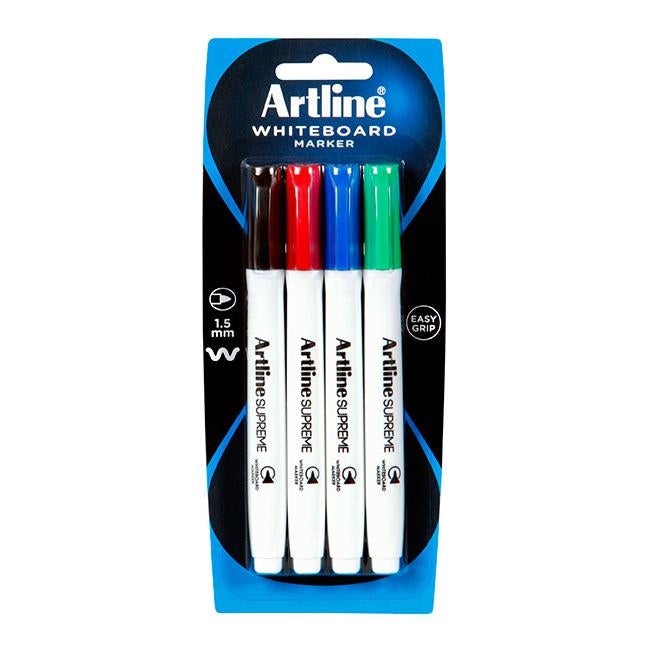 Artline supreme whiteboard marker astd 4pk