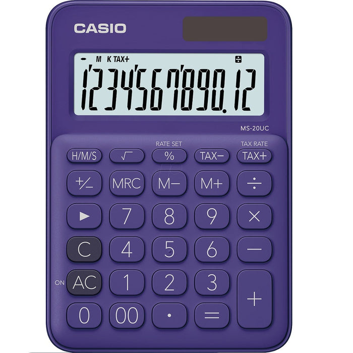 Casio MS20UCPL Desktop Calculator Purple