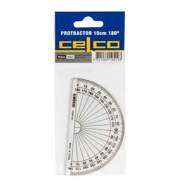 Celco Protractor 10cm Clear