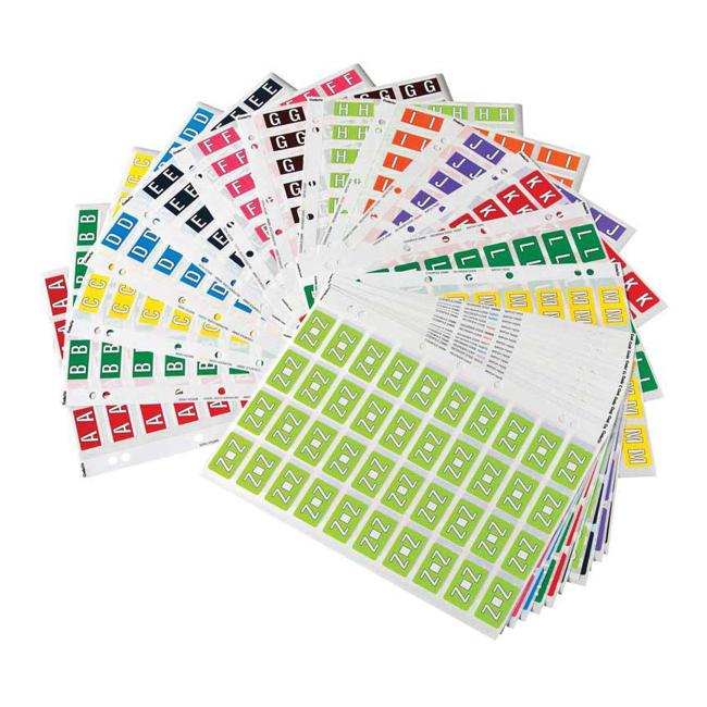 Codafile Label Alpha Miniset A-Z 25mm Pack 26 Sheets