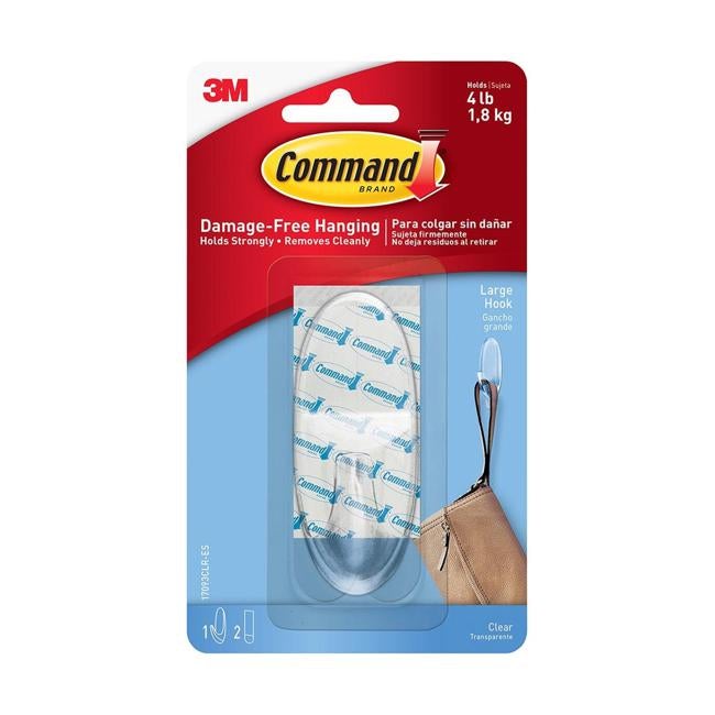 Command Hook 17093CLR-ES Large Clear