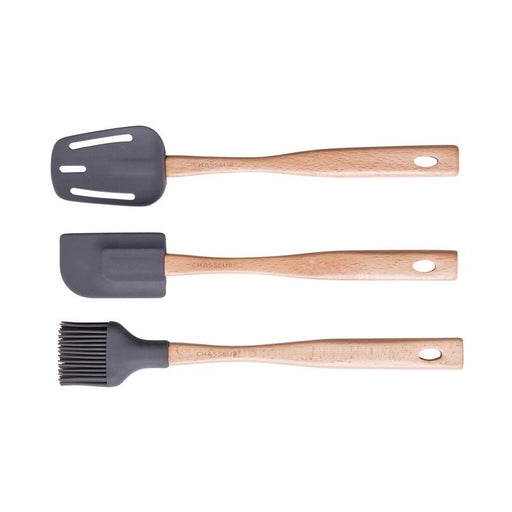 Chasseur Spatula, Brush & Spoon Set Caviar Caviar 03598 1