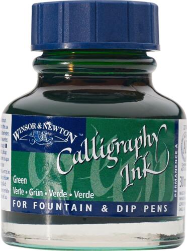 Winsor & Newton Calligraphy Ink 30ml Green