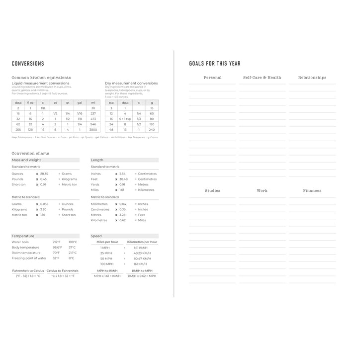 Letts of London Diary Conscious A5 Week to View Ocean 2027