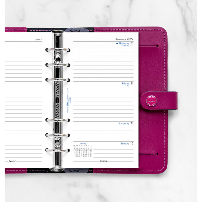 Filofax Refill Classic Week To View Ruled Personal 2027