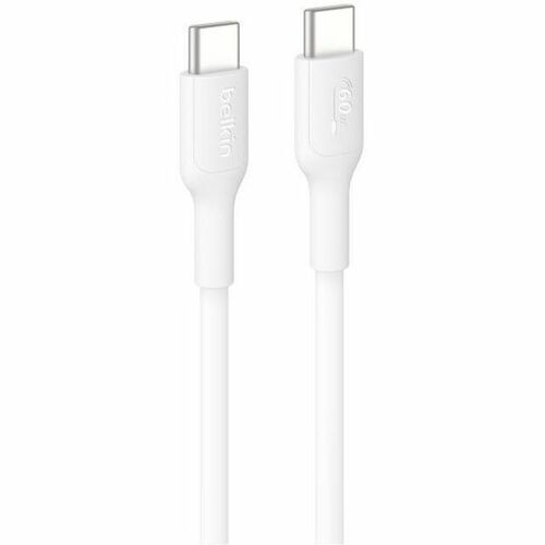 Belkin BoostCharge USB-C to USB-C Cable 60W, 6.6ft/2m, White - 2 m