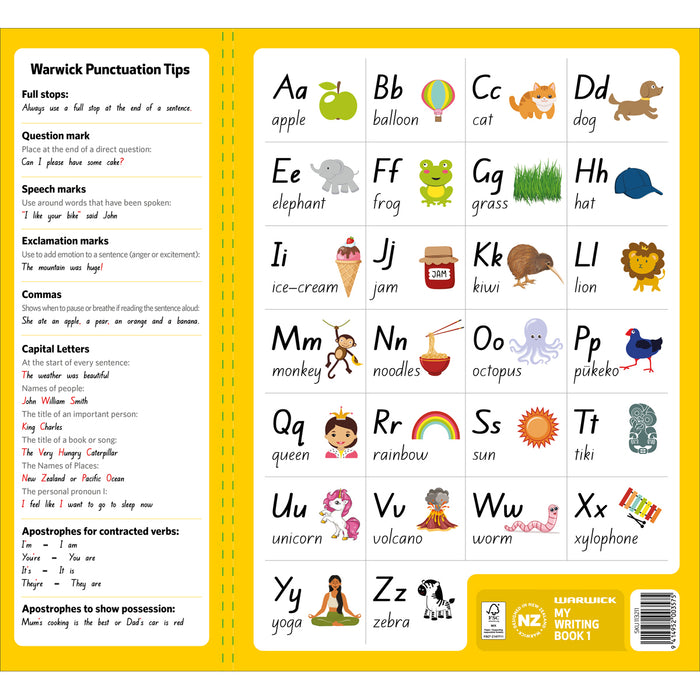 Warwick Big Writing Modelling Book 1 25mm Ruled 460x350mm