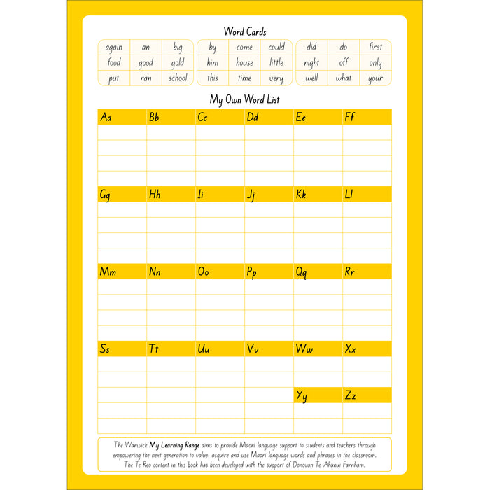 Warwick My Writing Book 3 9mm Ruled 64 Page