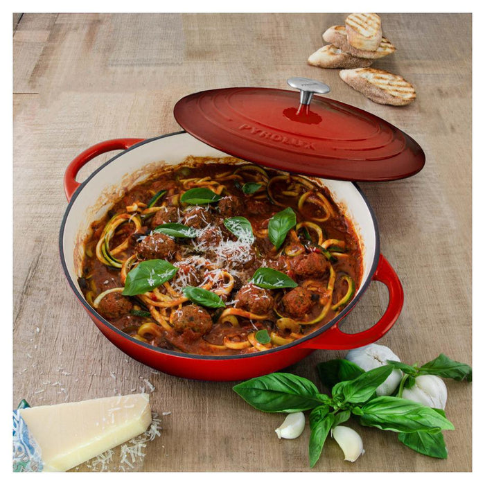 Pyrolux Pyrochef 28Cm/4L Round Chef Pan Chilli Red 11798 2
