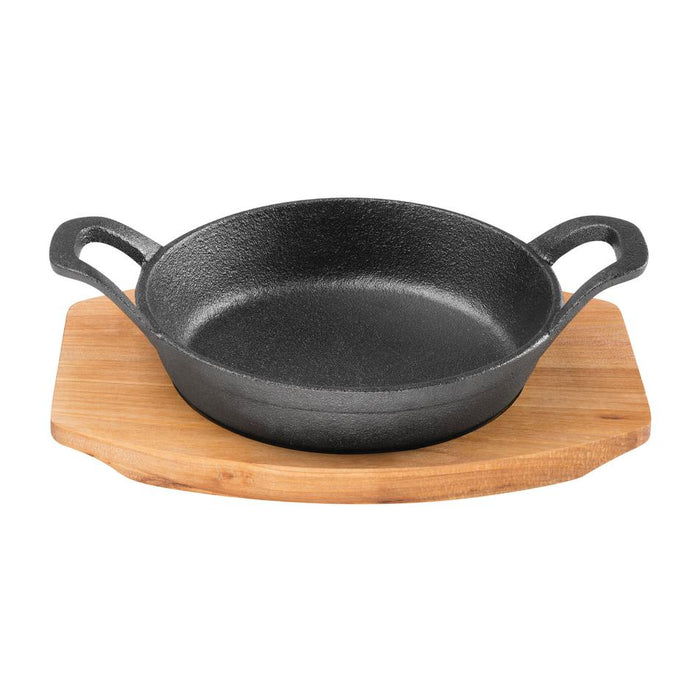 Pyrolux Pyrocast 15.5Cm Round Gratin With Maple Tray 11871 1