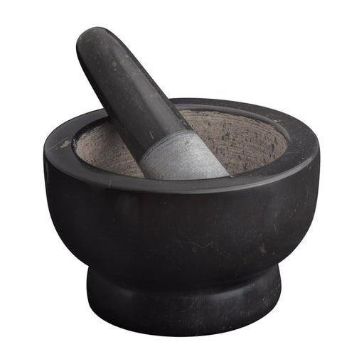 Avanti Marble Footed Mortar And Pestle - Black 12906 1