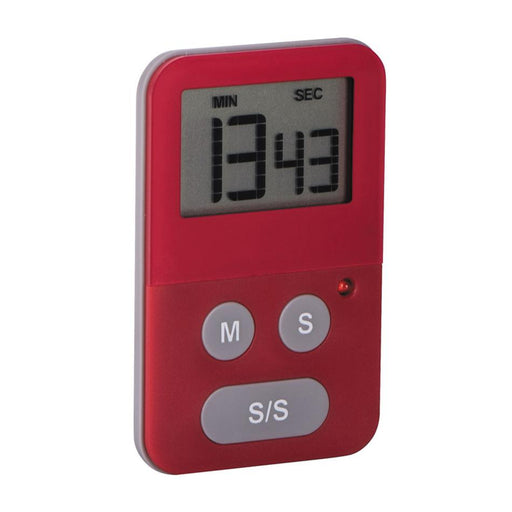 Avanti Digital Slim Kichen Timer With Light - Red 12944 1