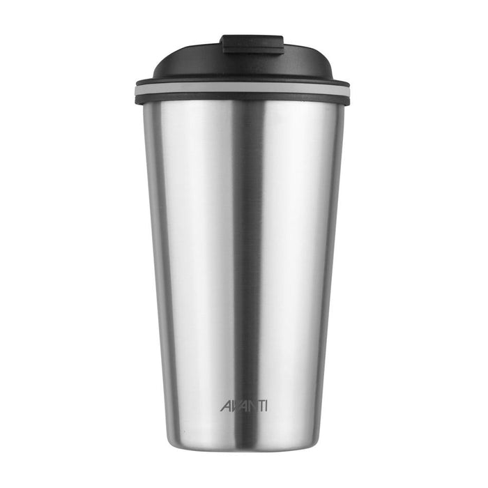 Avanti Gocup Double Wall Insulated Cup - Brushed Stainless Steel - 355Ml 1
