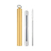 Avanti Telescopic Travel Straw With Silicone Tips - Champagne 14909 1