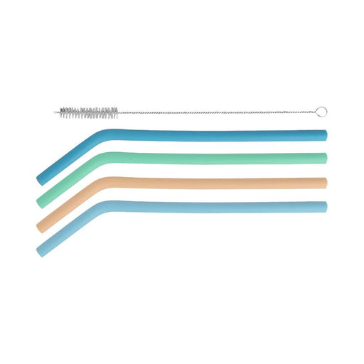 Avanti Silicone Straws With Cleaning Brush - Set Of 4 14913 2