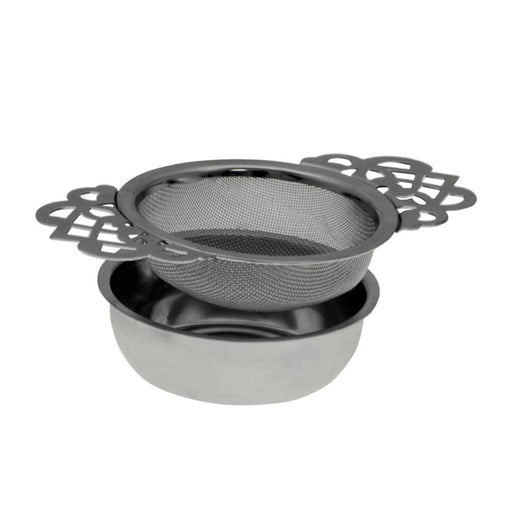 Avanti Empress Tea Strainer With Drip Bowl - Stainless Steel 15028 1