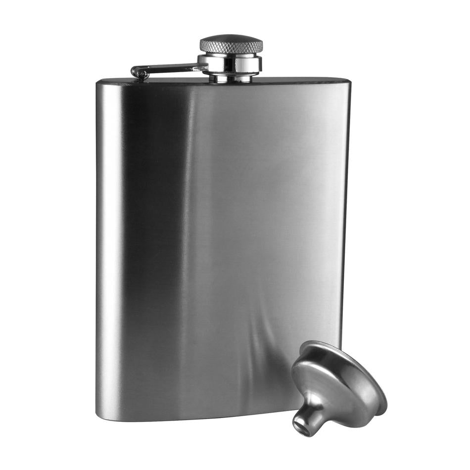 Avanti Classic Hip Flask With Funnel - Satin 15267 1
