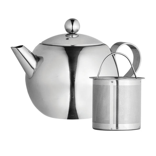 Avanti Nouveau Teapot With Laser Etched Infuser - 900Ml - Stainless Steel 1