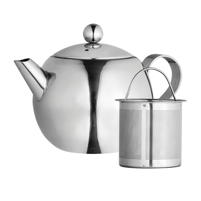Avanti Nouveau Teapot With Laser Etched Infuser - 900Ml - Stainless Steel 1