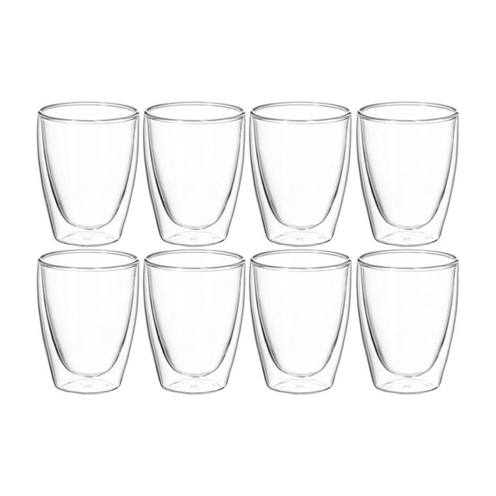 Avanti Caffe Twin Wall Glass - Set Of 8 - 250Ml 15526 1