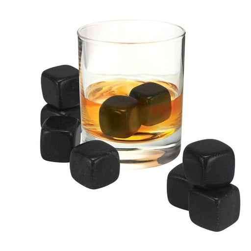 Avanti Whisky Rocks Set 9 Piece Set With Velvet Pouch And Box - Black Granite 1