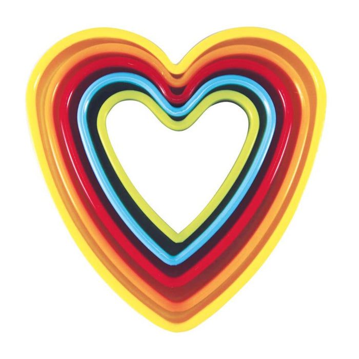 Avanti Heart Cookie Cutters 5 Piece Set - Multi Coloured 16517 1