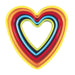 Avanti Heart Cookie Cutters 5 Piece Set - Multi Coloured 16517 1