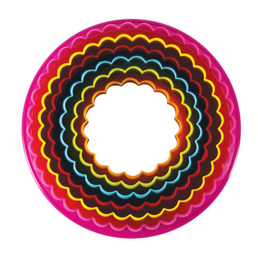 Avanti Double Sided Round Cookie Cutters 6 Piece Set - Multi Coloured 1